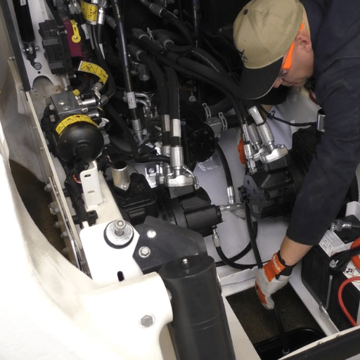 bobcat hydraulic pump installation