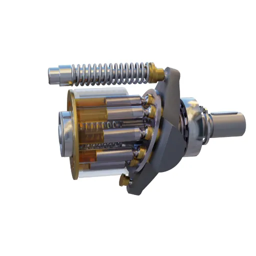 axial piston pump how it works​