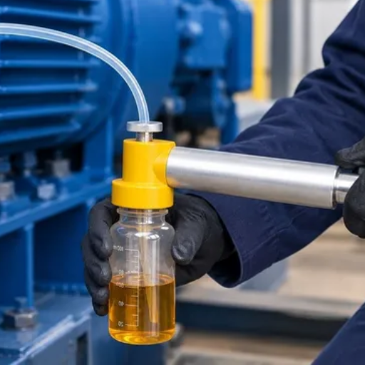 Choose a hydraulic oil sampling point for the question you need to answer